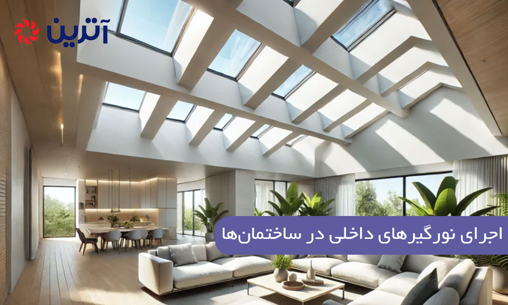 اجرای نورگیرهای داخلی در ساختمانها
