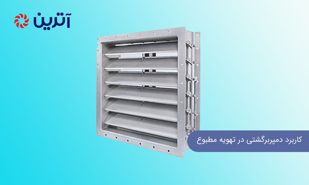 دمپربار و دمپر برگشتی: کاربرد دمپربرگشتی در تهویه مطبوع