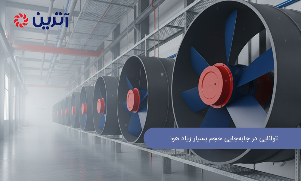 توانایی در جابه‌جایی حجم بسیار زیاد هوا