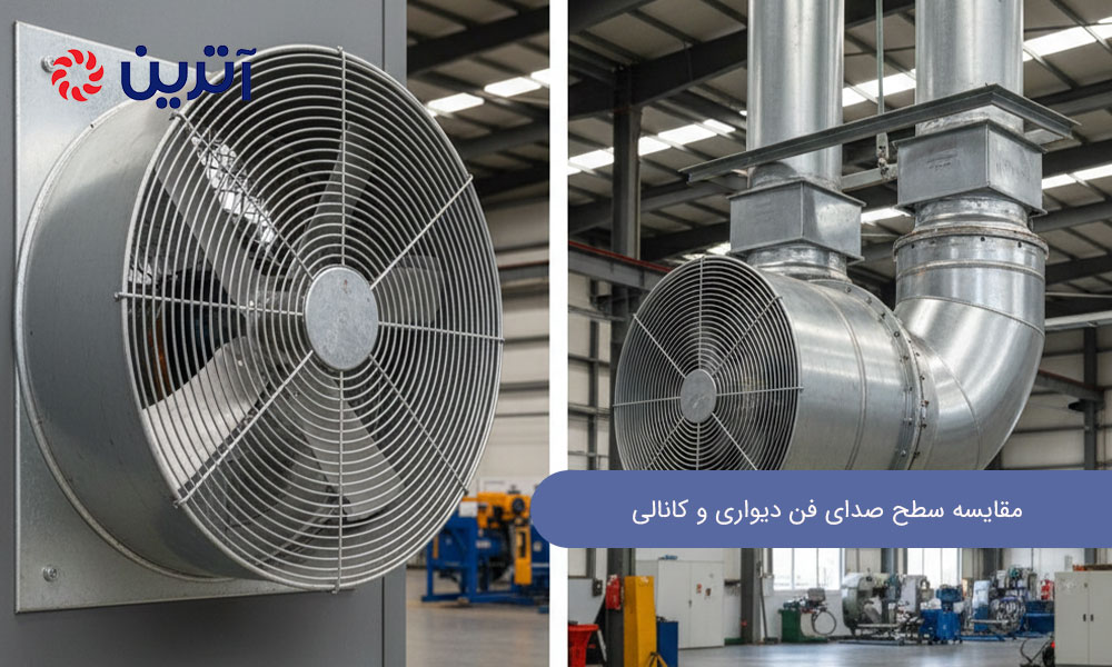 مقایسه سطح صدای فن دیواری و کانالی