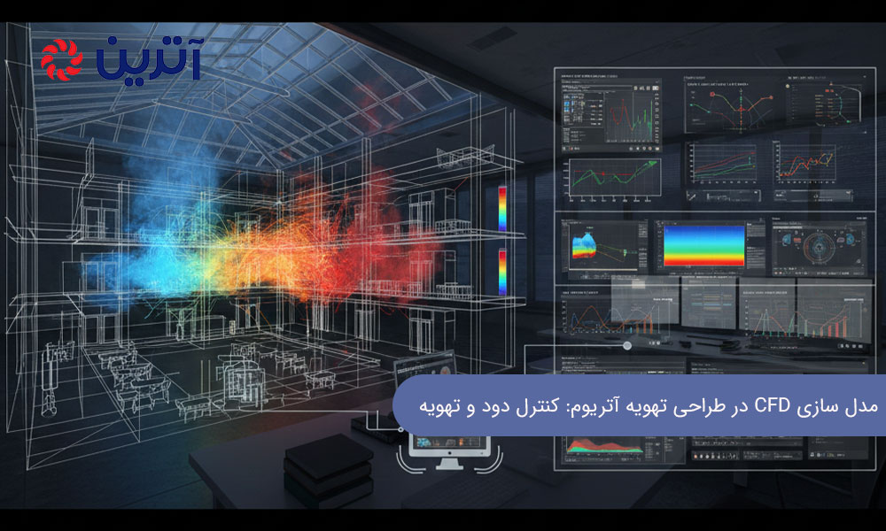 مدل سازی CFD در طراحی تهویه آتریوم: کنترل دود و تهویه