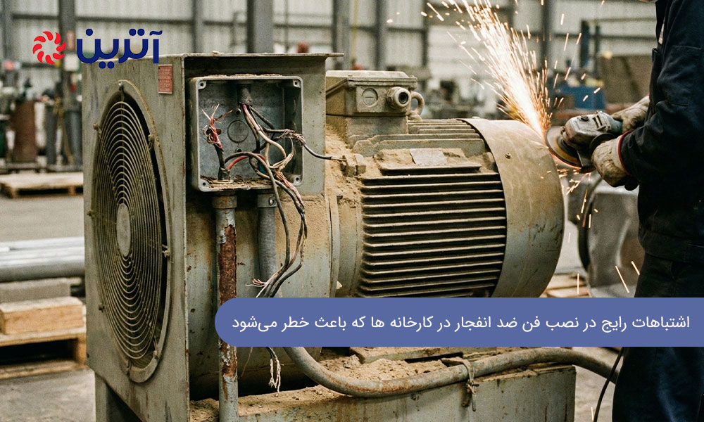 اشتباهات رایج در نصب فن ضد انفجار در کارخانه ها که باعث خطر می‌شود