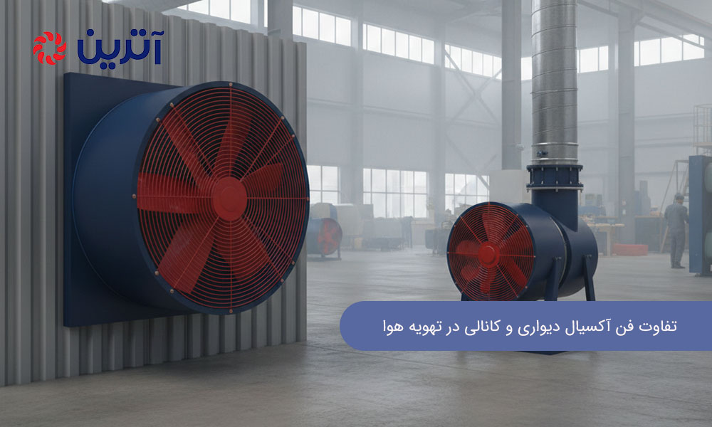 تفاوت فن آکسیال دیواری و کانالی در تهویه هوا: بررسی تخصصی