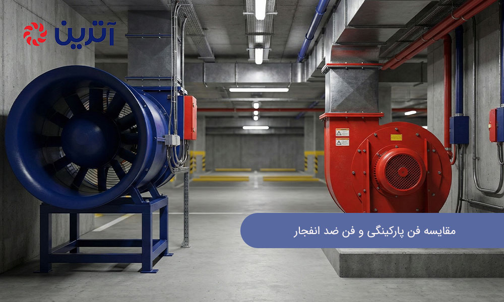 مقایسه فن پارکینگی و فن ضد انفجار | کدام گزینه مناسب‌تر است؟