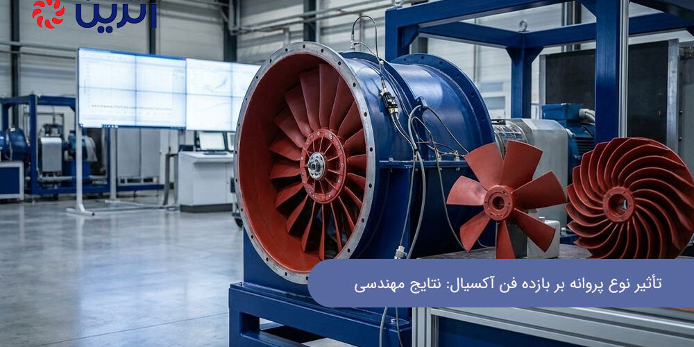 تأثیر نوع پروانه بر بازده فن آکسیال: نتایج مهندسی