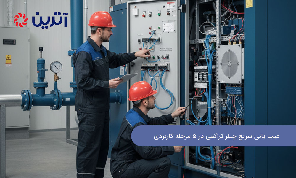 عیب یابی سریع چیلر تراکمی در ۵ مرحله کاربردی